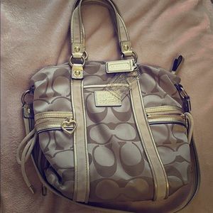 Coach Poppy gold bag